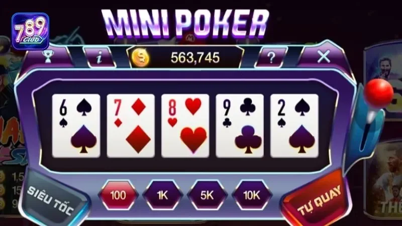 Các mức cược và phần thưởng trong Mini Poker 