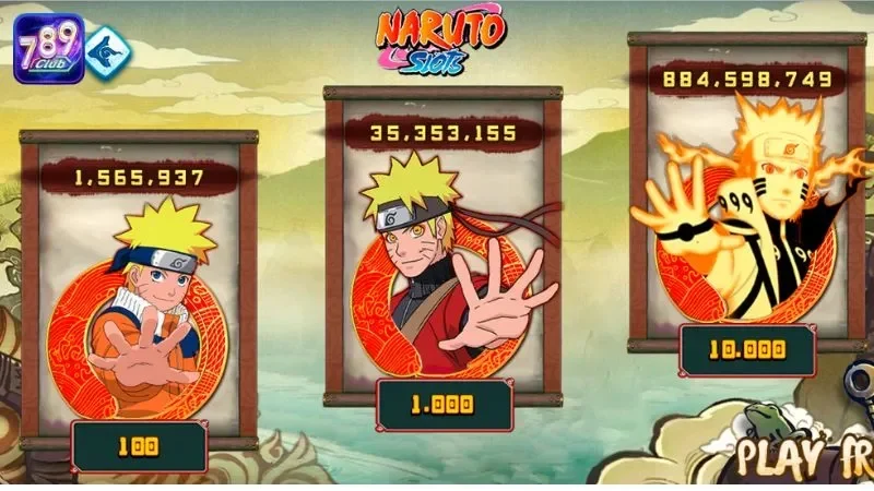 Cách chơi và quy tắc cơ bản của game Naruto Slots 789club