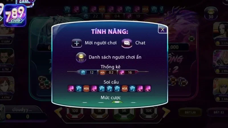 Tìm hiểu về luật chơi Rồng Hổ 789club và cách tính điểm