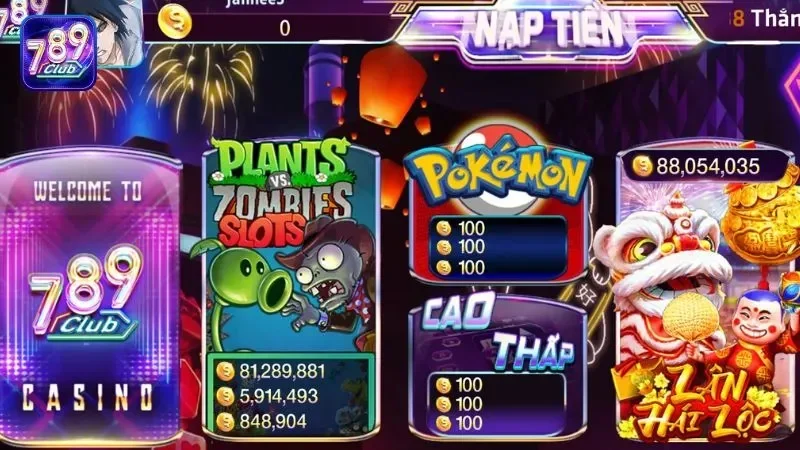 Giao diện và tính năng nổi bật của game Pokemon 789Club